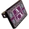 Knit Argyle Rectangular Car Hitch Cover w/ FRP Insert (Angle View)