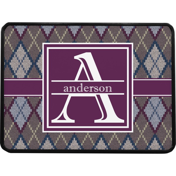 Knit Argyle Rectangular Car Hitch Cover w/ FRP Insert (Select Size)