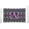 Knit Argyle Rectangular Glass Lunch / Dinner Plate - Single or Set (Personalized)
