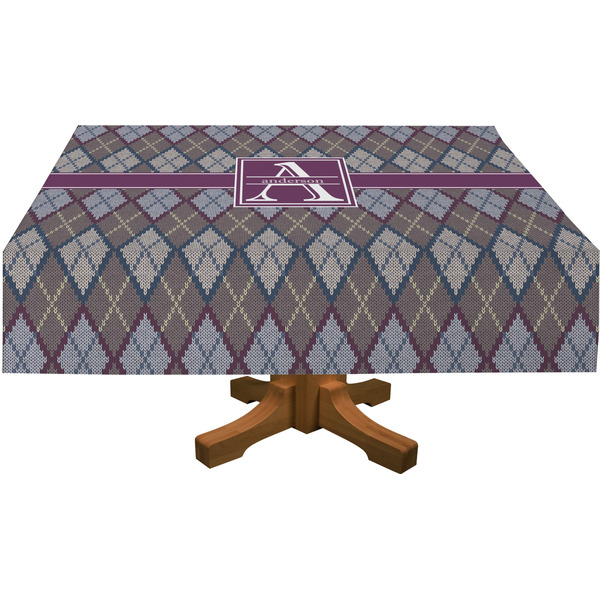 Knit Argyle Rectangular Tablecloths (Personalized)