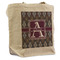Knit Argyle Reusable Cotton Grocery Bag - Front View
