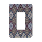 Knit Argyle Rocker Style Light Switch Cover - Single Switch