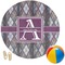 Knit Argyle Round Beach Towel (Personalized)