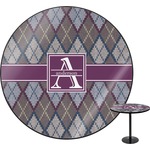 Knit Argyle Round Table - 24" (Personalized)