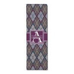 Knit Argyle Runner Rug - 2.5'x8' w/ Name and Initial