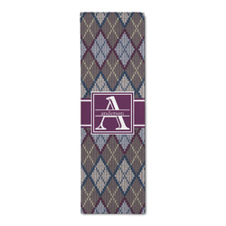 Knit Argyle Runner Rug - 2.5'x8' w/ Name and Initial