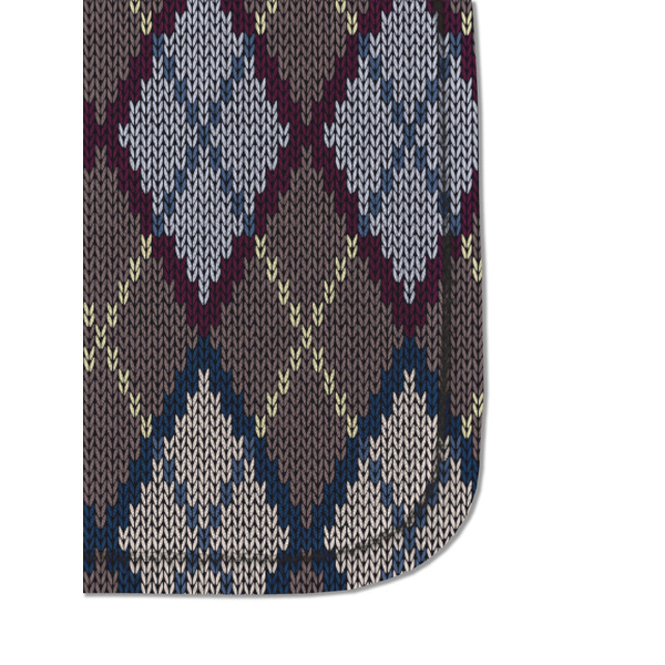 Knit Argyle Sanitizer Holder Keychain - Detail