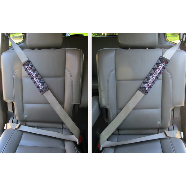 Knit Argyle Seat Belt Covers (Set of 2 - In the Car)