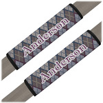Knit Argyle Seat Belt Covers (Set of 2) (Personalized)