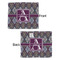 Knit Argyle Security Blanket - Front & Back View