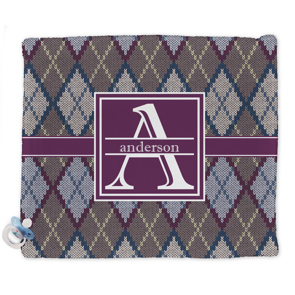Custom Knit Argyle Security Blanket (Personalized)