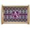 Knit Argyle Natural Wooden Tray - Small (Personalized)