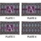 Knit Argyle Set of Rectangular Appetizer / Dessert Plates (Approval)