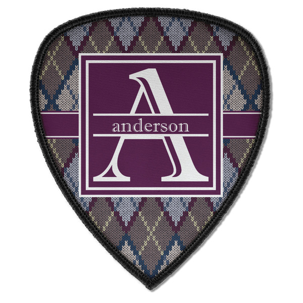 Knit Argyle Shield Patch
