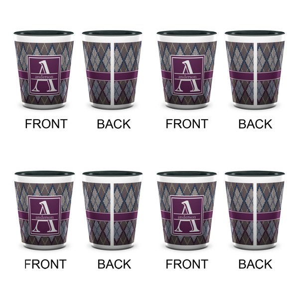 Knit Argyle Shot Glassess - Two Tone - Set of 4 - APPROVAL