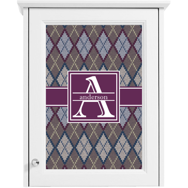 Knit Argyle Single Cabinet Decal
