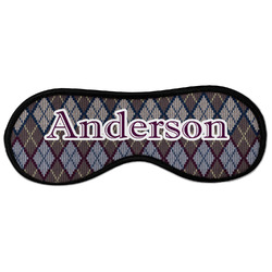 Knit Argyle Sleeping Eye Masks - Large (Personalized)