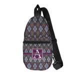 Knit Argyle Sling Bag (Personalized)