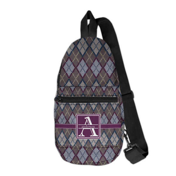 Custom Knit Argyle Sling Bag (Personalized)