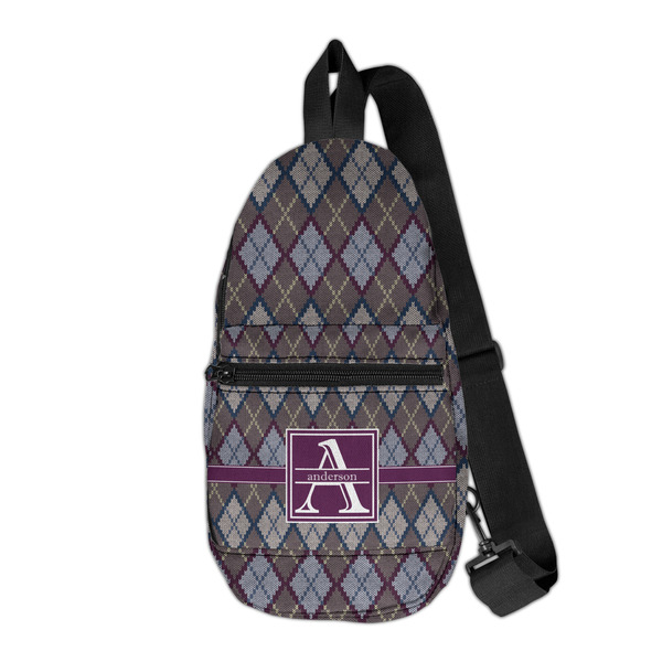 Custom Knit Argyle Sling Bag (Personalized)