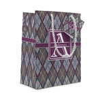 Knit Argyle Small Gift Bag (Personalized)
