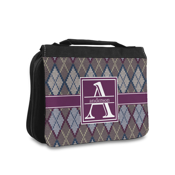 Custom Knit Argyle Toiletry Bag - Small (Personalized)