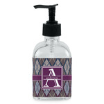Knit Argyle Glass Soap & Lotion Bottle - Single Bottle (Personalized)