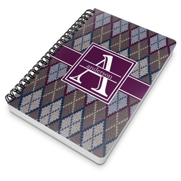 Knit Argyle Spiral Journal 7 x 10 - Main