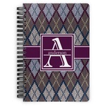 Knit Argyle Spiral Notebook (Personalized)