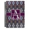 Knit Argyle Spiral Notebook (Personalized)