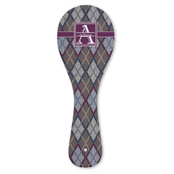 Knit Argyle Ceramic Spoon Rest (Personalized)