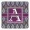 Knit Argyle Square Decal - Medium (Personalized)