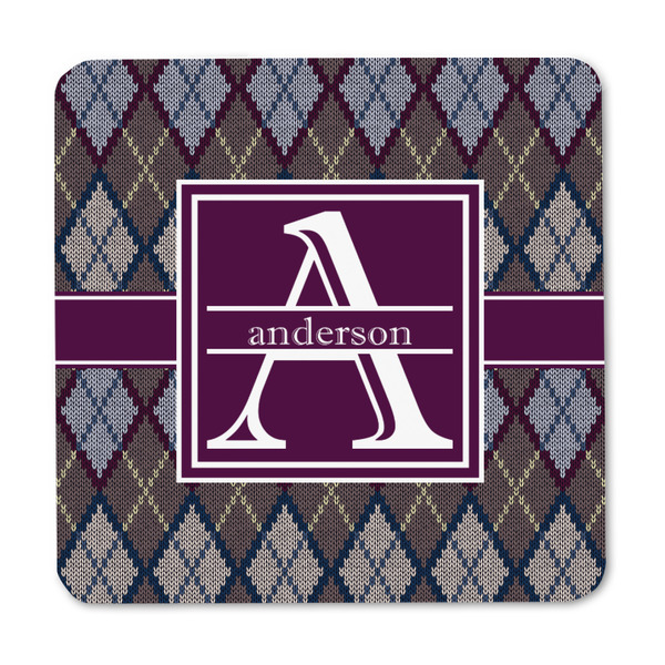 Knit Argyle Square Fridge Magnet - FRONT