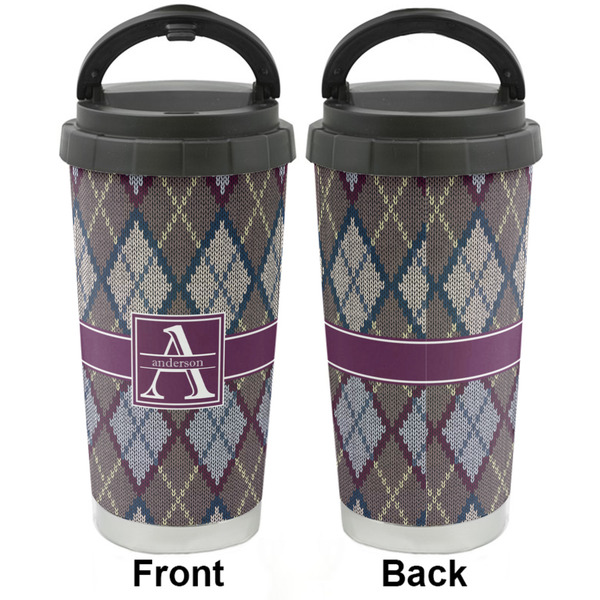 Knit Argyle Stainless Steel Travel Cup - Apvl
