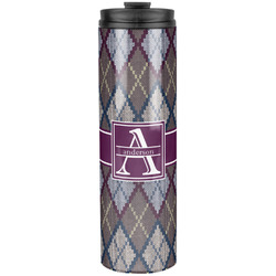 Knit Argyle Stainless Steel Skinny Tumbler - 20 oz (Personalized)