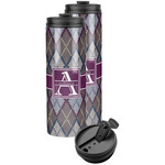 Knit Argyle Stainless Steel Skinny Tumbler (Personalized)