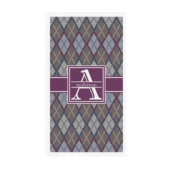 Custom Knit Argyle Guest Towels - Full Color - Standard (Personalized)