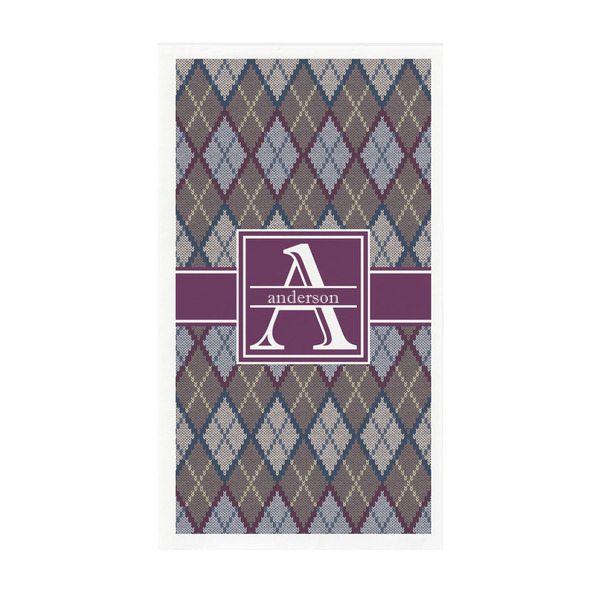 Custom Knit Argyle Guest Paper Towels - Full Color - Standard (Personalized)