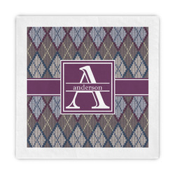 Knit Argyle Standard Decorative Napkins (Personalized)