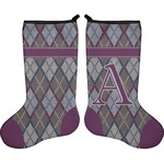 Knit Argyle Holiday Stocking - Double-Sided - Neoprene (Personalized)