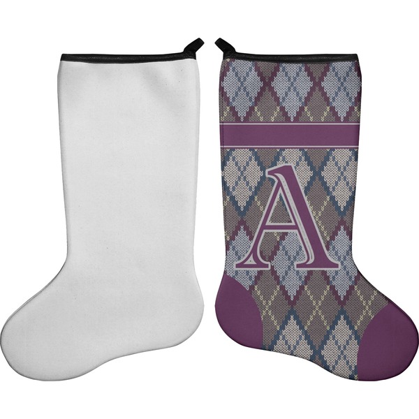 Knit Argyle Stocking - Single-Sided - Approval