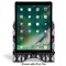 Knit Argyle Stylized Tablet Stand - Front with ipad