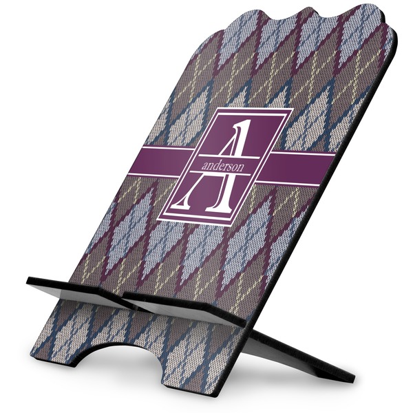 Custom Knit Argyle Stylized Tablet Stand (Personalized)