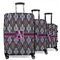 Knit Argyle Suitcase Set 1 - MAIN