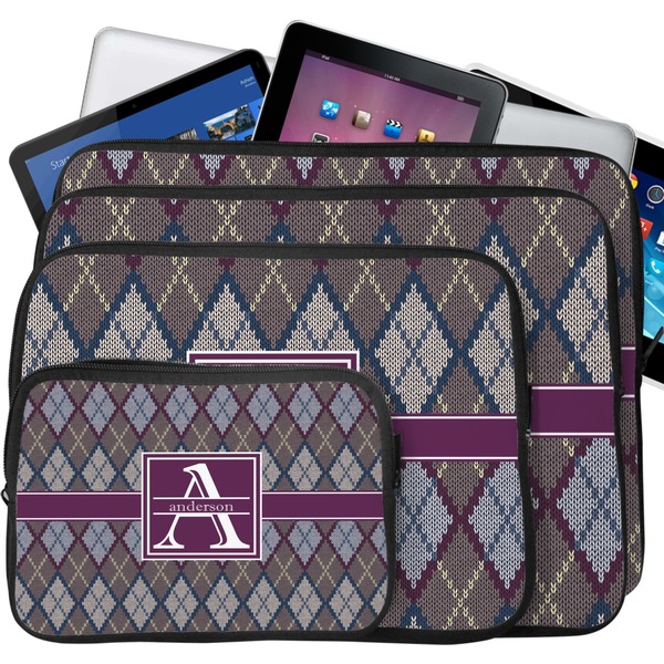 Knit Argyle Tablet & Laptop Case Sizes