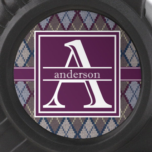 Knit Argyle Tape Measure - 25ft - detail