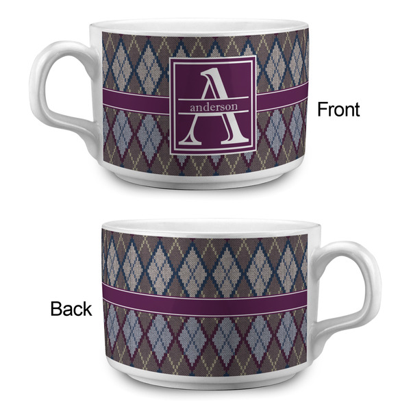 Knit Argyle Tea Cup - Single Apvl