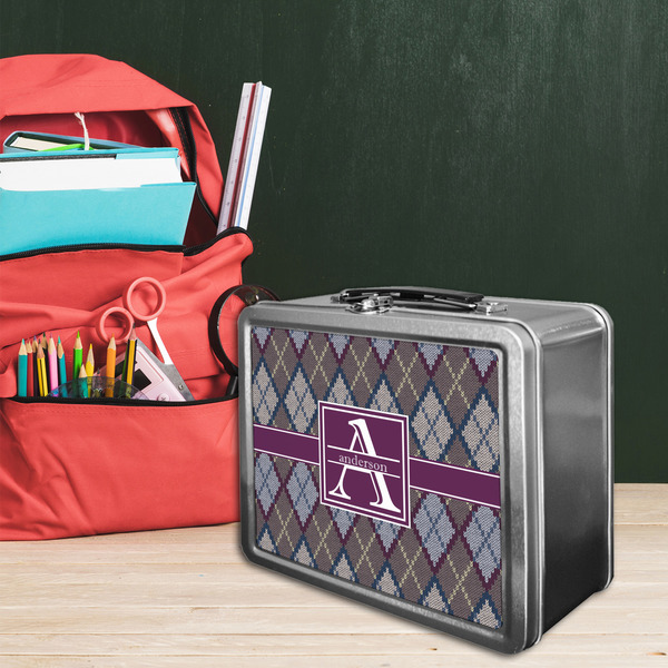 Knit Argyle Tin Lunchbox - LIFESTYLE