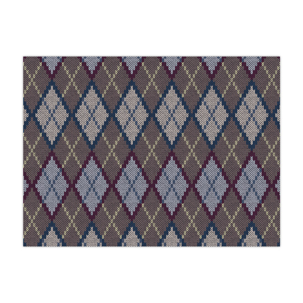 Custom Knit Argyle Tissue Paper Sheets - Large - Heavyweight