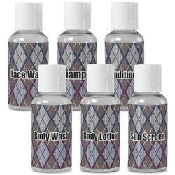 Knit Argyle Travel Bottles (Personalized)